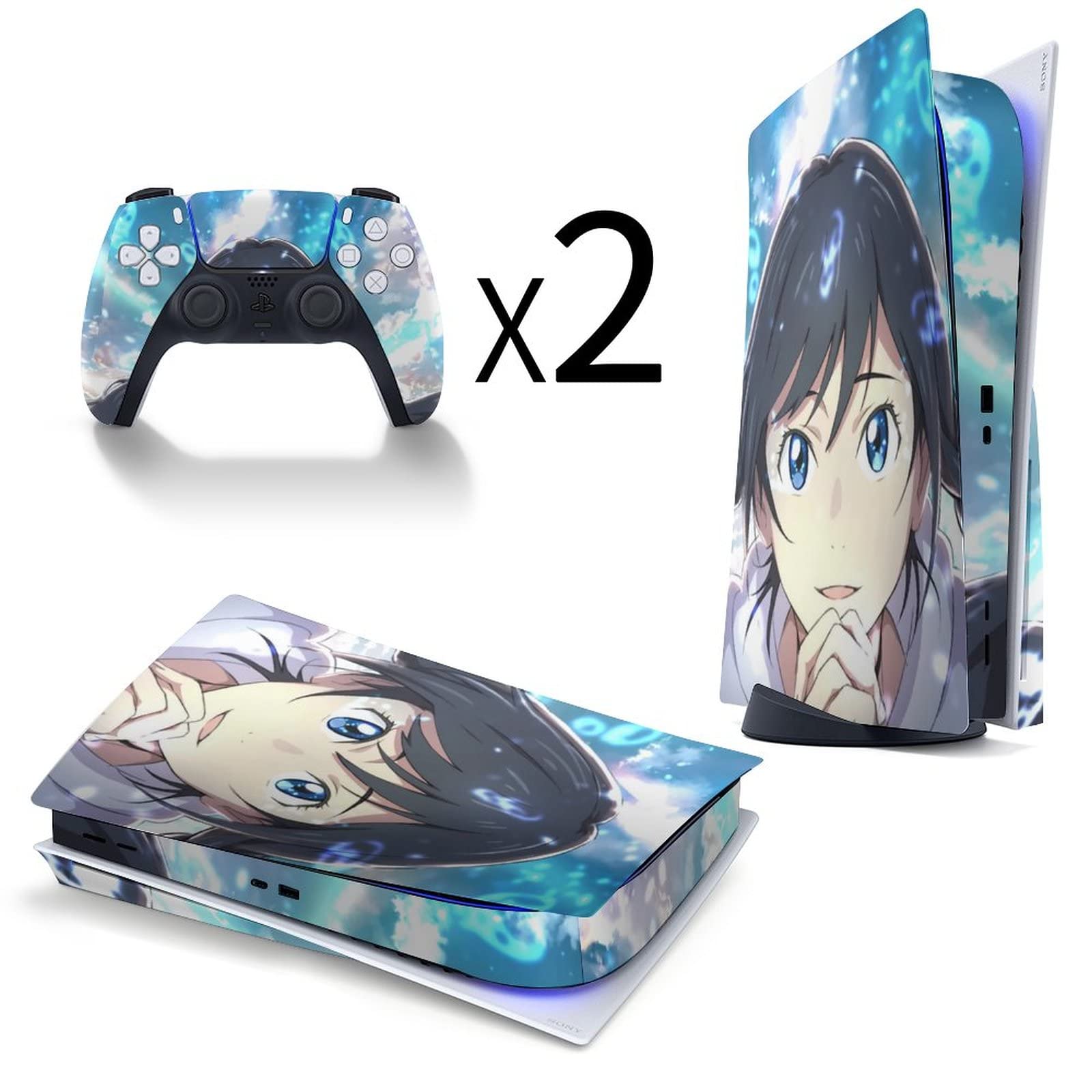 Amazon.co.jp: PS5 スキンシール 天気の子 天野陽菜 PS5 ステッカー